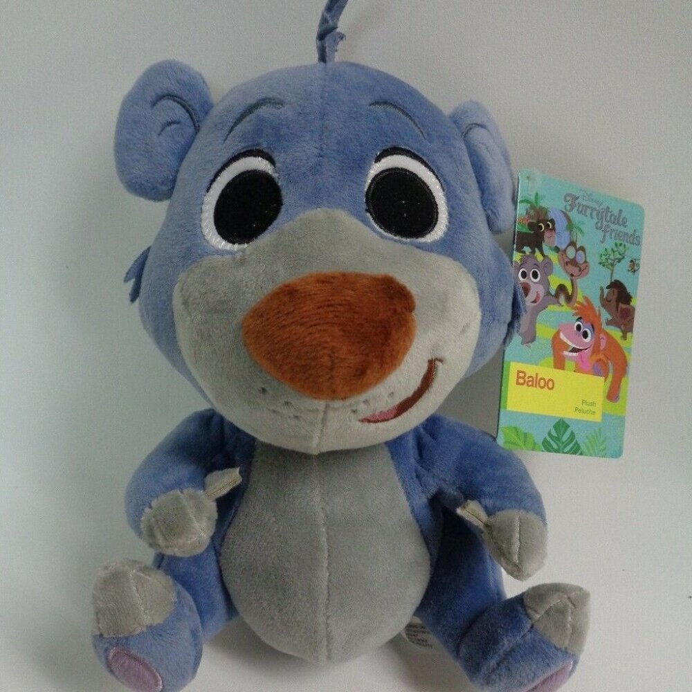 Disney Furrytale Friends, Jungle Book, Baby Baloo, 9 inch plush with Disney Tags